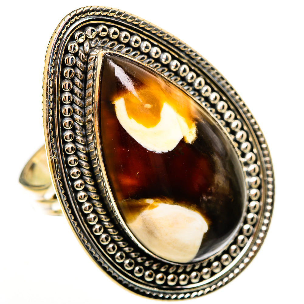 Peanut Wood Jasper Rings handcrafted by Anasilvercos - RING113655 - Photo 2