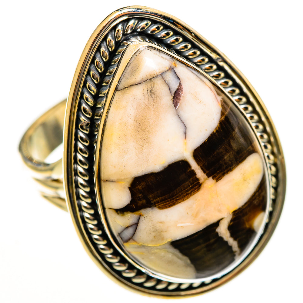 Peanut Wood Jasper Rings handcrafted by Anasilvercos - RING113676 - Photo 2