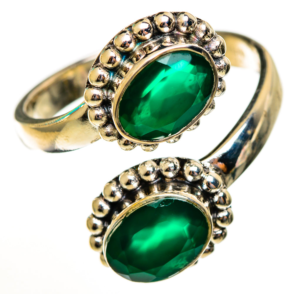 Green Onyx Rings handcrafted by Anasilvercos - RING113694 - Photo 2