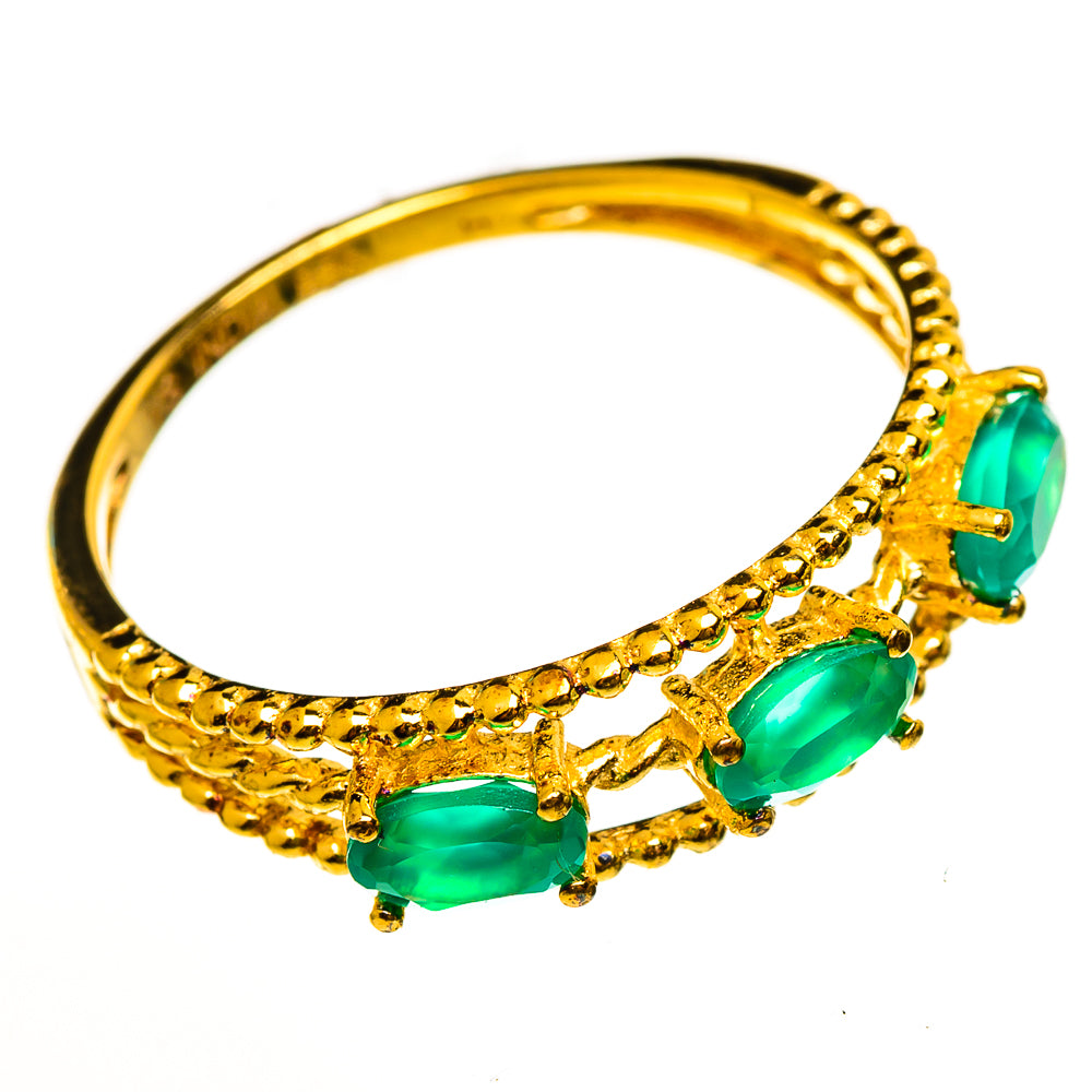 Green Onyx Rings handcrafted by Anasilvercos - RING113730 - Photo 2