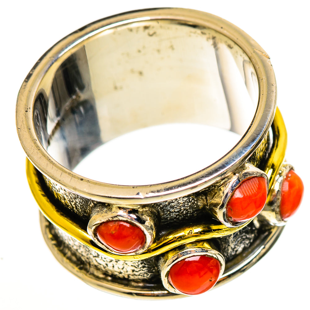 Red Coral Rings handcrafted by Anasilvercos - RING113737 - Photo 2