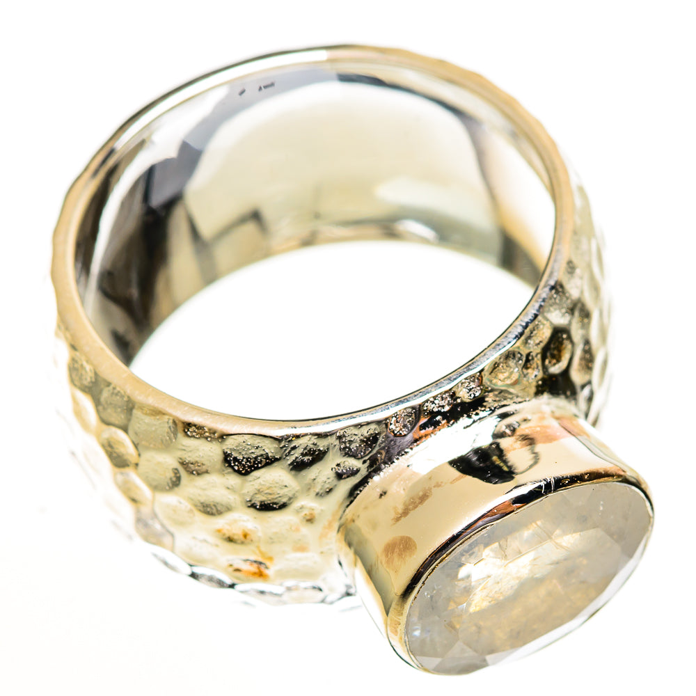 Rainbow Moonstone Rings handcrafted by Anasilvercos - RING113745 - Photo 2