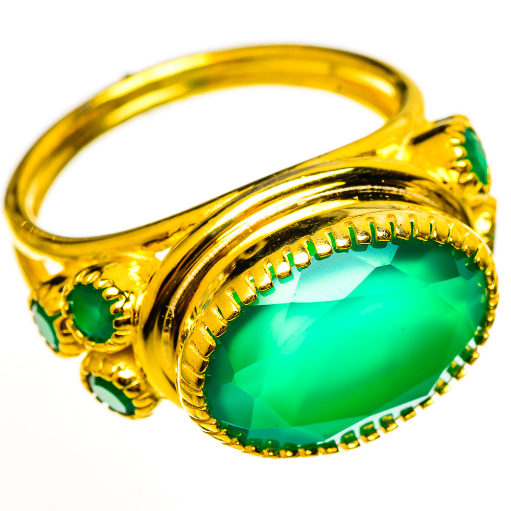 Green Onyx Rings handcrafted by Anasilvercos - RING113762 - Photo 2