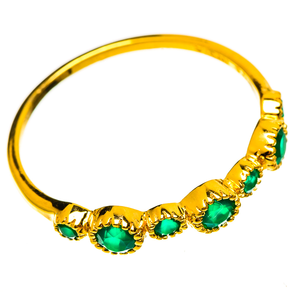 Green Onyx Rings handcrafted by Anasilvercos - RING113798 - Photo 2