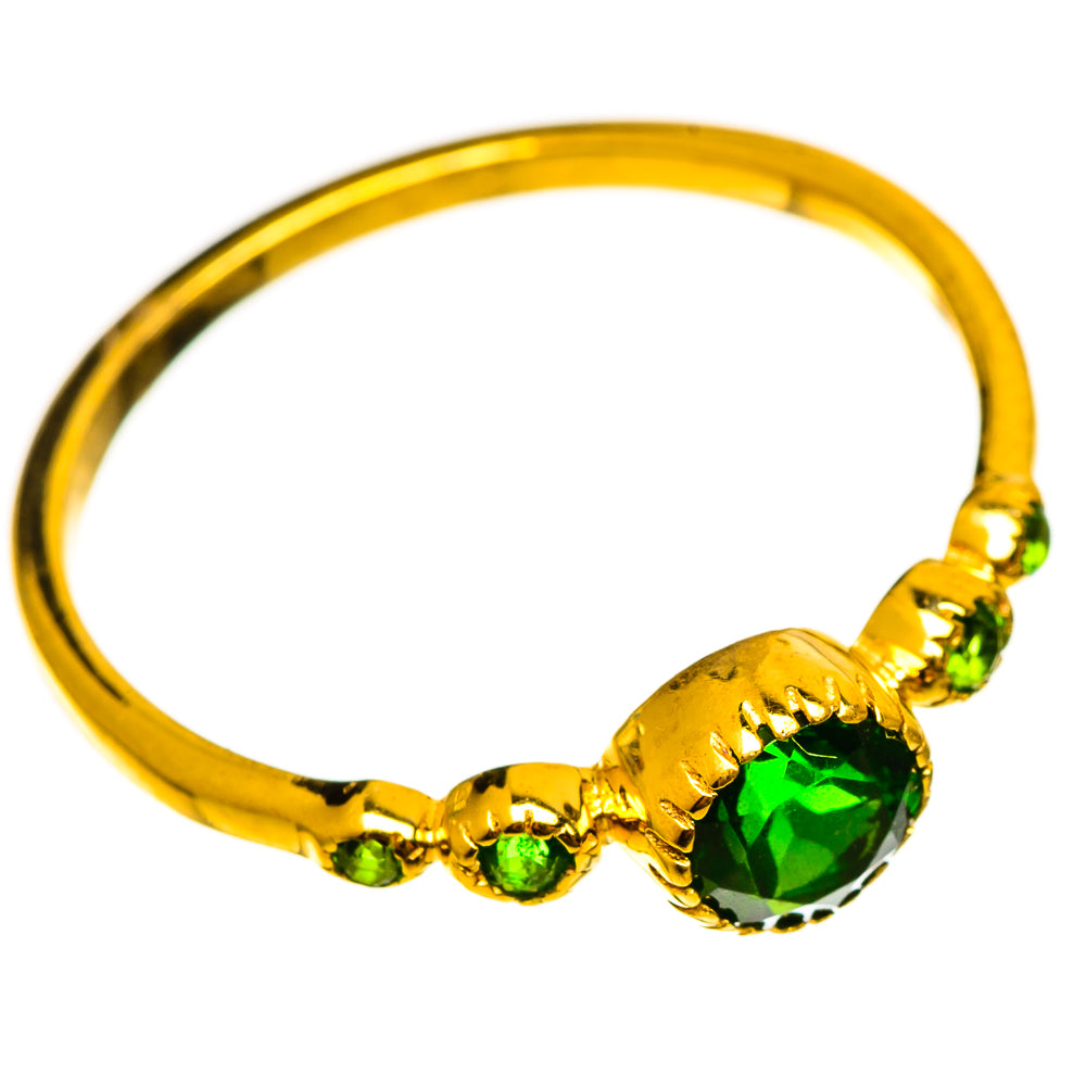 Chrome Diopside Rings handcrafted by Anasilvercos - RING113799 - Photo 2