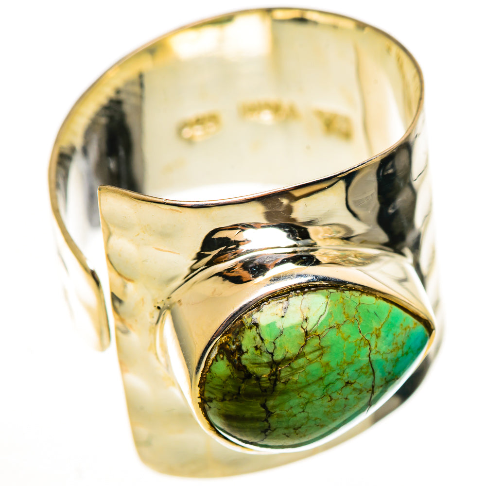 Tibetan Turquoise Rings handcrafted by Anasilvercos - RING113801 - Photo 2