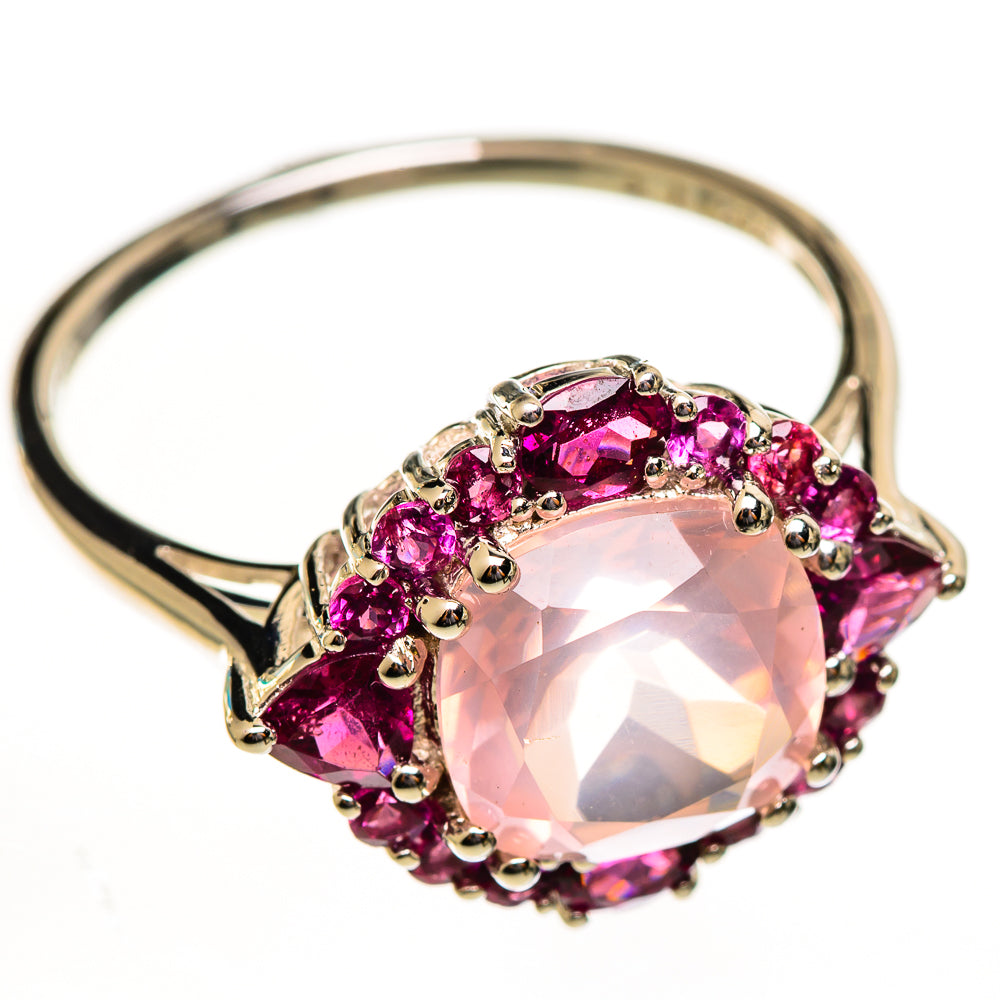 Rose Quartz Rings handcrafted by Anasilvercos - RING113806 - Photo 2