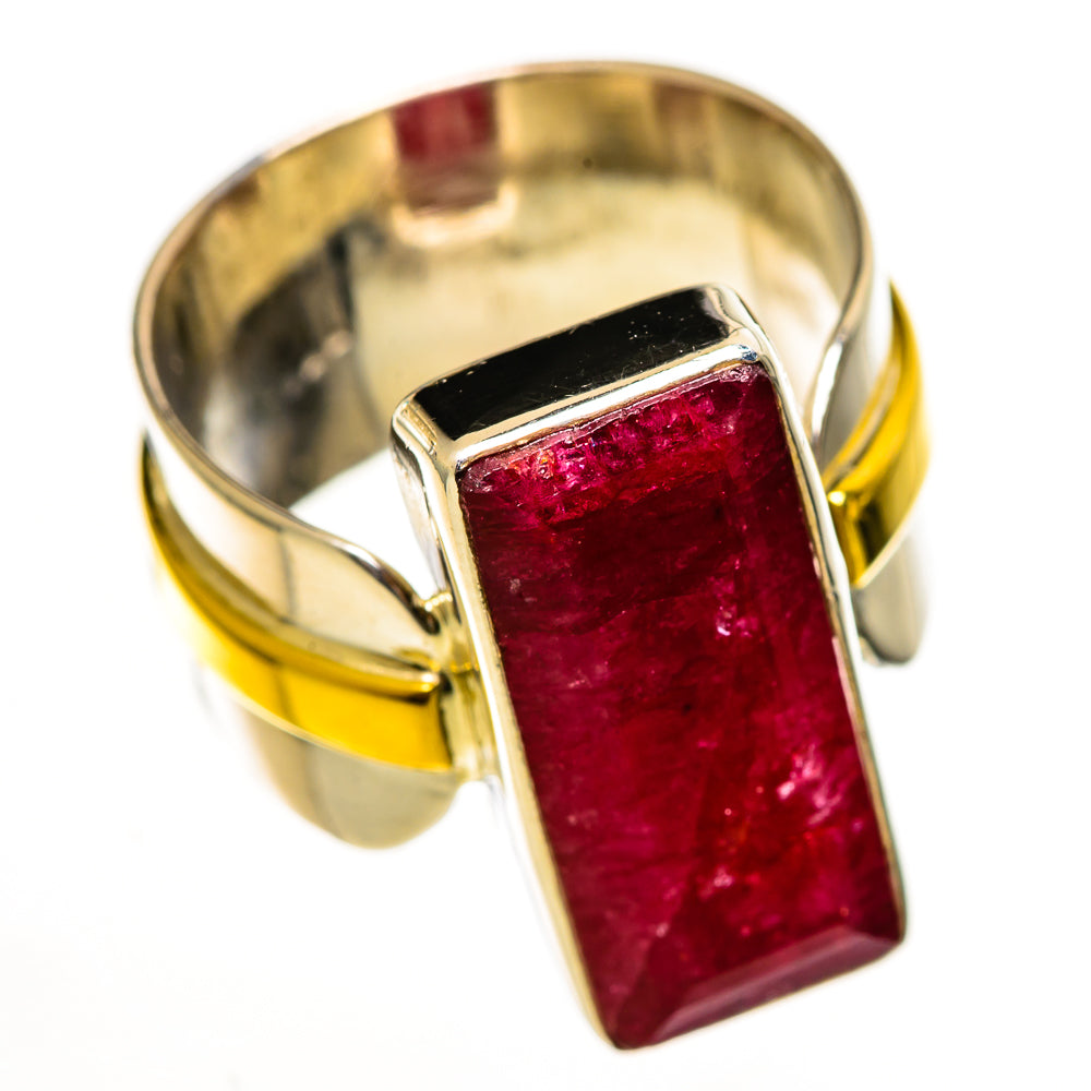Red Sillimanite Rings handcrafted by Anasilvercos - RING113807 - Photo 2
