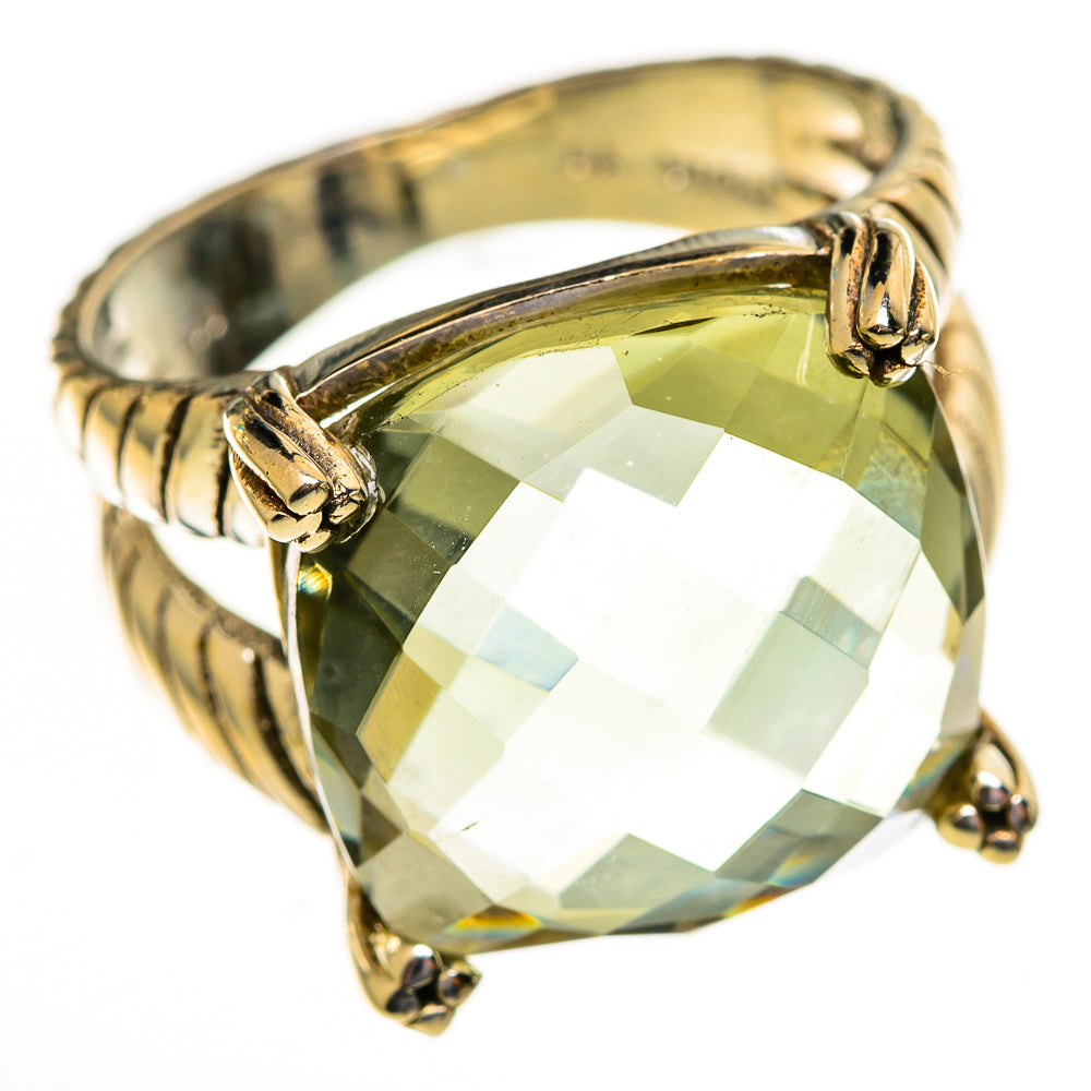 Green Amethyst Rings handcrafted by Anasilvercos - RING113836 - Photo 2