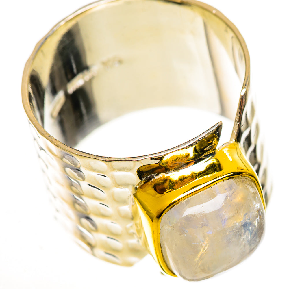 Rainbow Moonstone Rings handcrafted by Anasilvercos - RING113855 - Photo 2