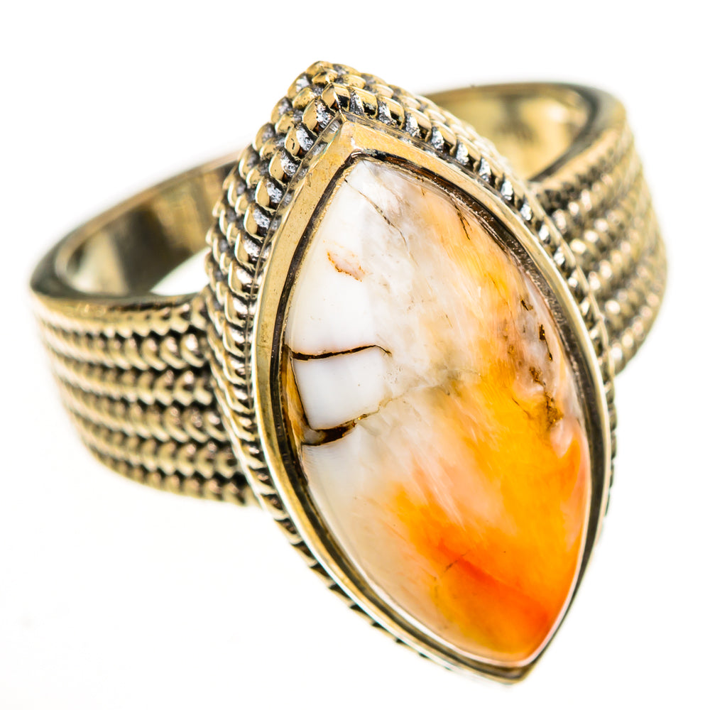Orange Agate Rings handcrafted by Anasilvercos - RING113877 - Photo 2