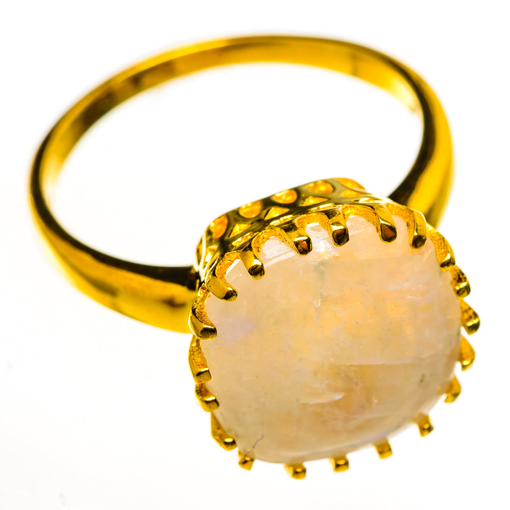 Rainbow Moonstone Rings handcrafted by Anasilvercos - RING113890 - Photo 2