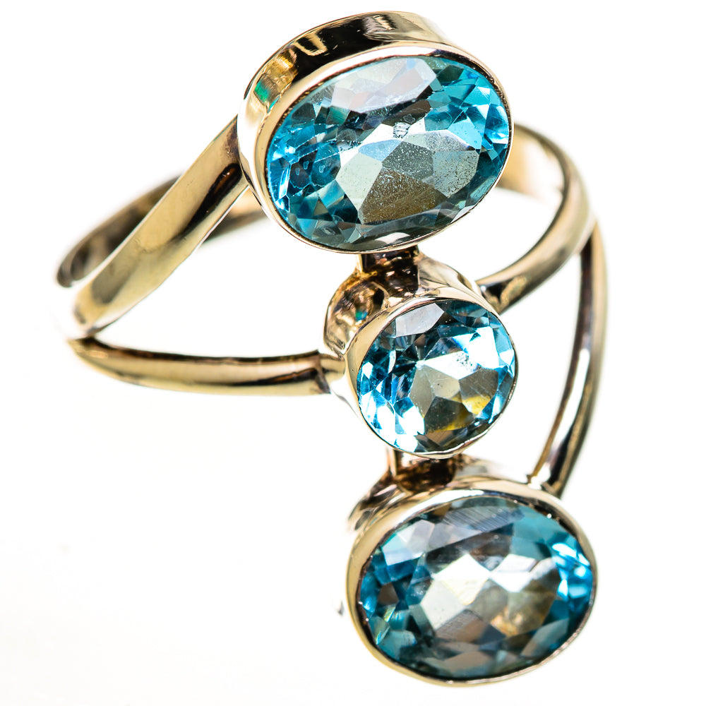 Blue Topaz Rings handcrafted by Anasilvercos - RING113902 - Photo 2