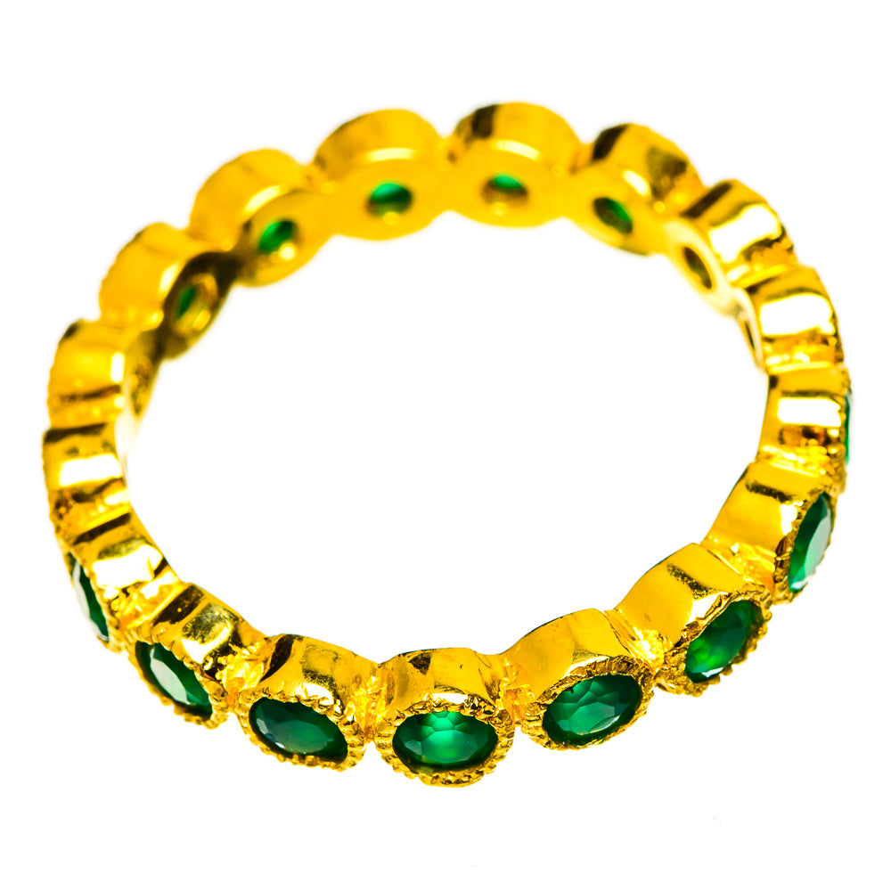 Green Onyx Rings handcrafted by Anasilvercos - RING113907 - Photo 2