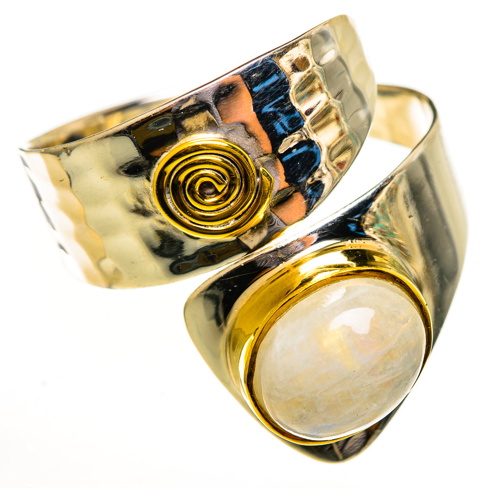 Rainbow Moonstone Rings handcrafted by Anasilvercos - RING113948 - Photo 2