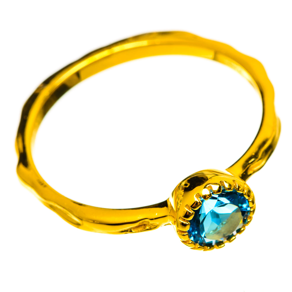 London Blue Topaz Rings handcrafted by Anasilvercos - RING113961 - Photo 2