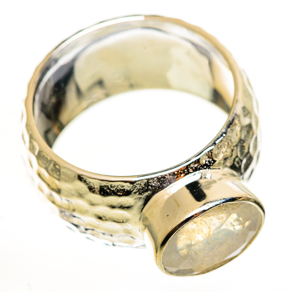 Rainbow Moonstone Rings handcrafted by Anasilvercos - RING113977 - Photo 2