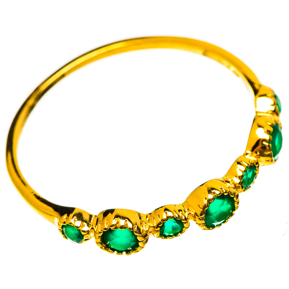 Green Onyx Rings handcrafted by Anasilvercos - RING113992 - Photo 2
