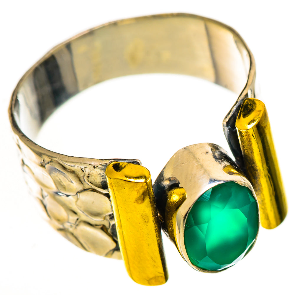 Green Onyx Rings handcrafted by Anasilvercos - RING113995 - Photo 2