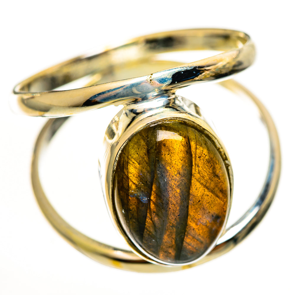 Labradorite Rings handcrafted by Anasilvercos - RING114014 - Photo 2