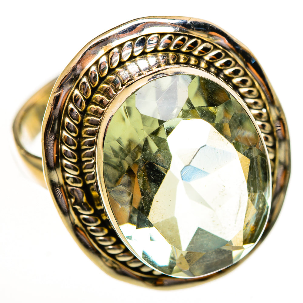 Green Amethyst Rings handcrafted by Anasilvercos - RING114018 - Photo 2