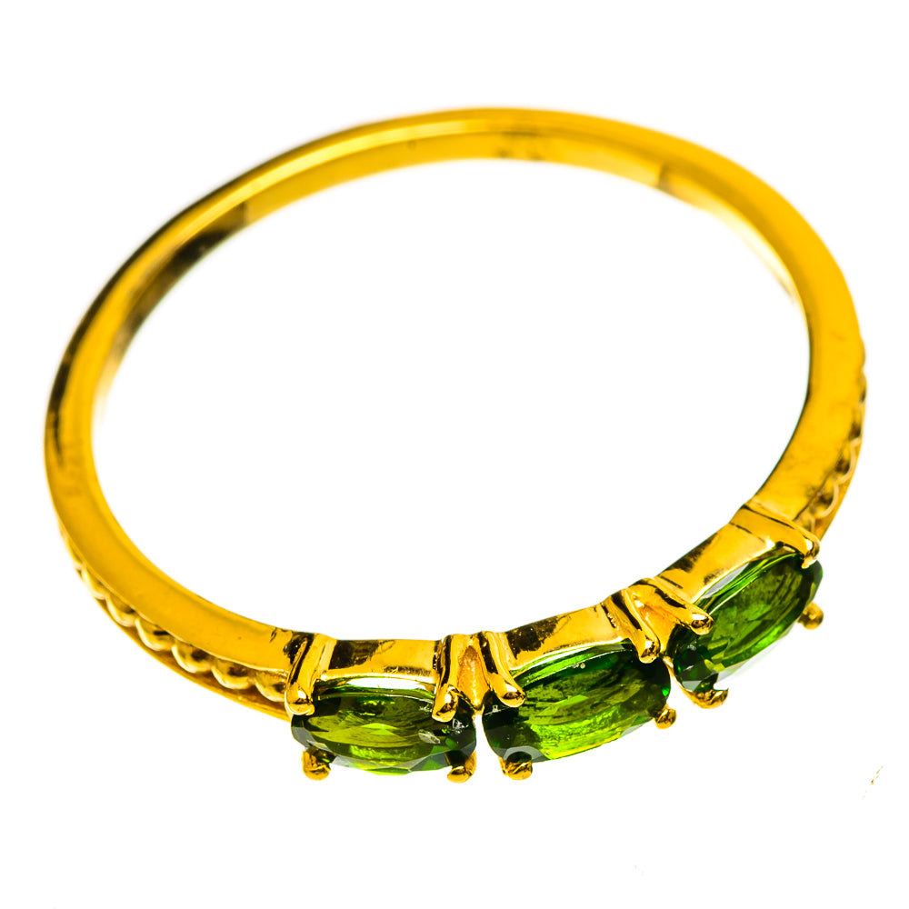 Chrome Diopside Rings handcrafted by Anasilvercos - RING114020 - Photo 2