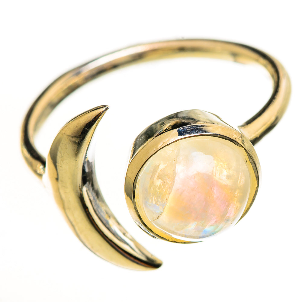 Rainbow Moonstone Rings handcrafted by Anasilvercos - RING114054 - Photo 2