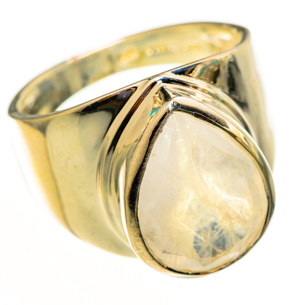Rainbow Moonstone Rings handcrafted by Anasilvercos - RING114076 - Photo 2