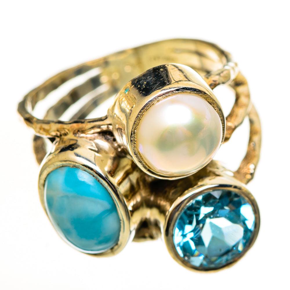 Larimar Rings handcrafted by Anasilvercos - RING114079 - Photo 2