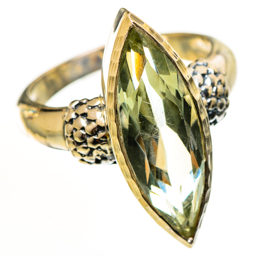 Green Amethyst Rings handcrafted by Anasilvercos - RING114081 - Photo 2