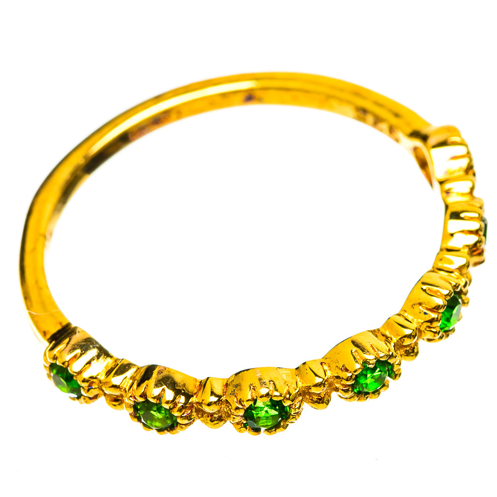 Chrome Diopside Rings handcrafted by Anasilvercos - RING114087 - Photo 2