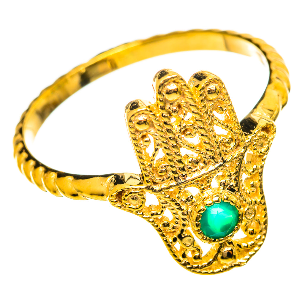 Green Onyx Rings handcrafted by Anasilvercos - RING114088 - Photo 2