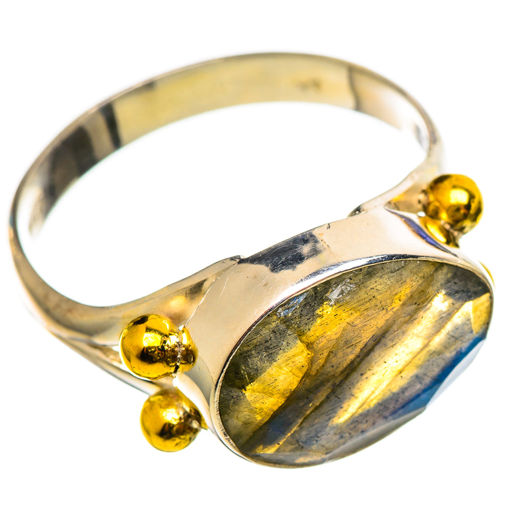 Labradorite Rings handcrafted by Anasilvercos - RING114100 - Photo 2