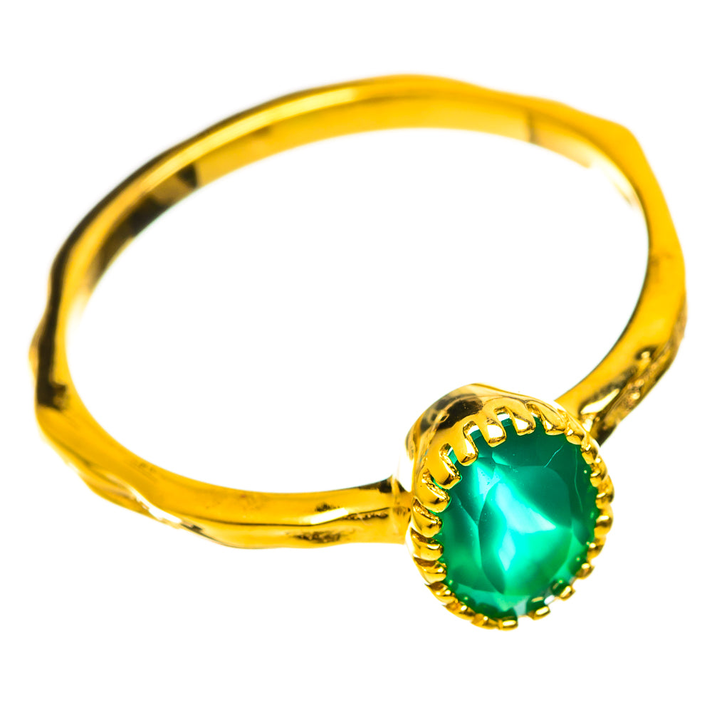Green Onyx Rings handcrafted by Anasilvercos - RING114111 - Photo 2