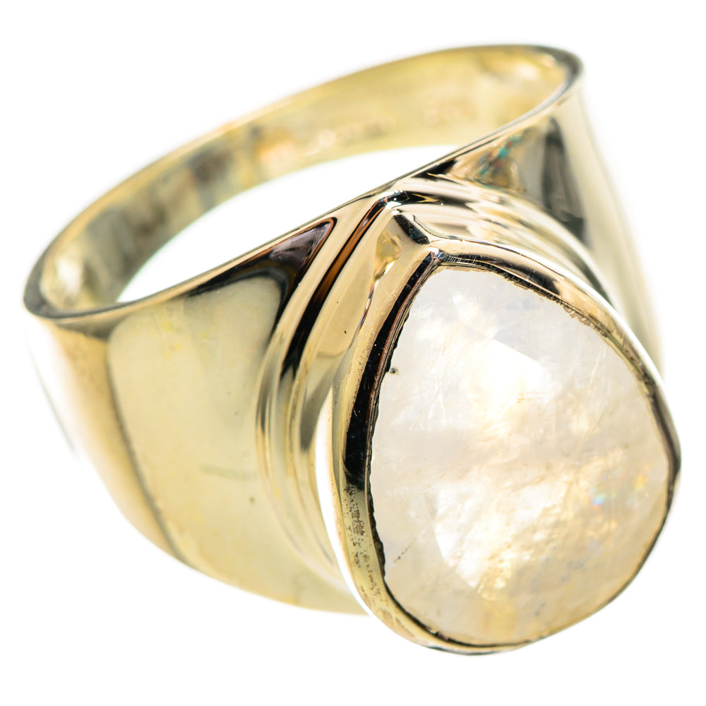 Rainbow Moonstone Rings handcrafted by Anasilvercos - RING114125 - Photo 2