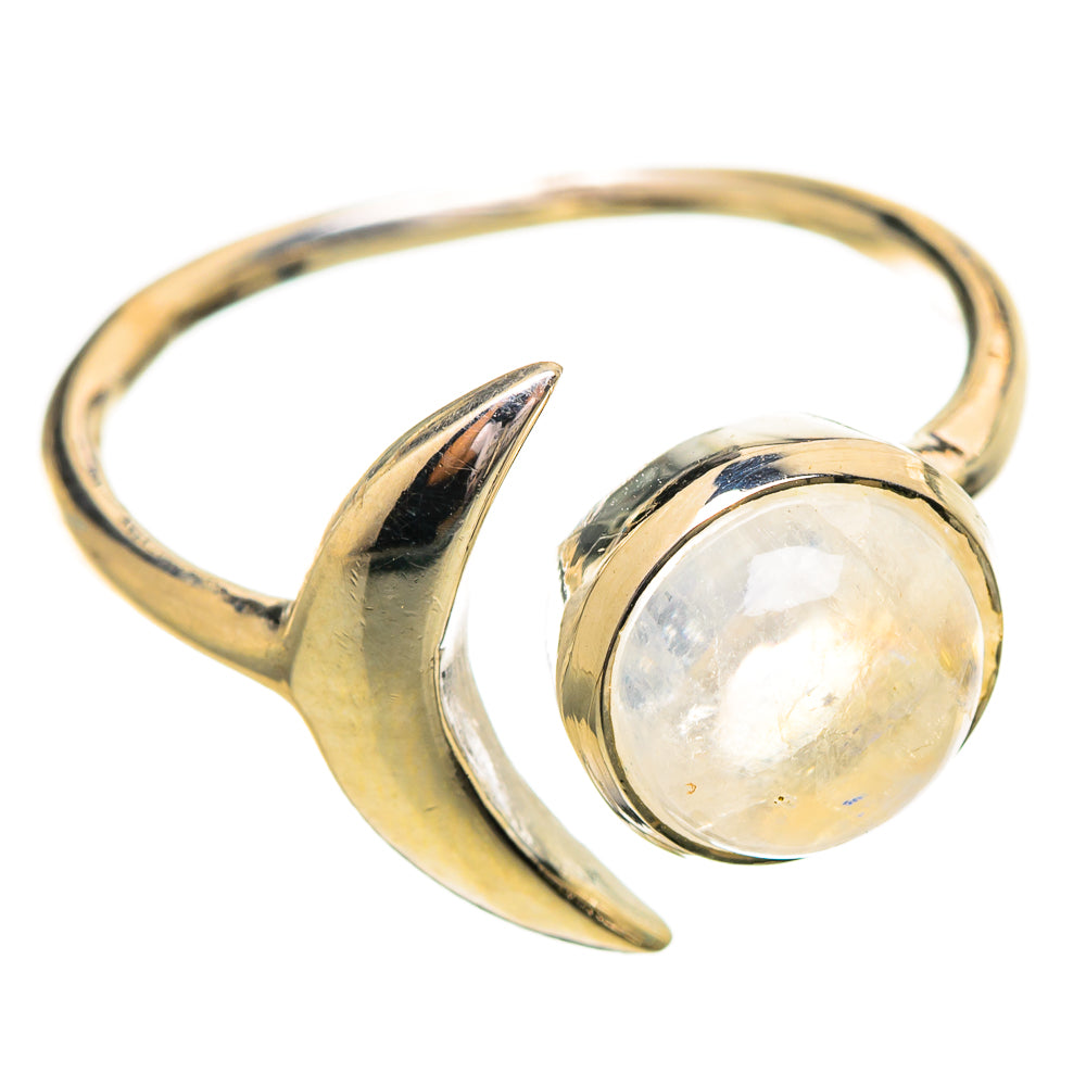 Rainbow Moonstone Rings handcrafted by Anasilvercos - RING114158 - Photo 2