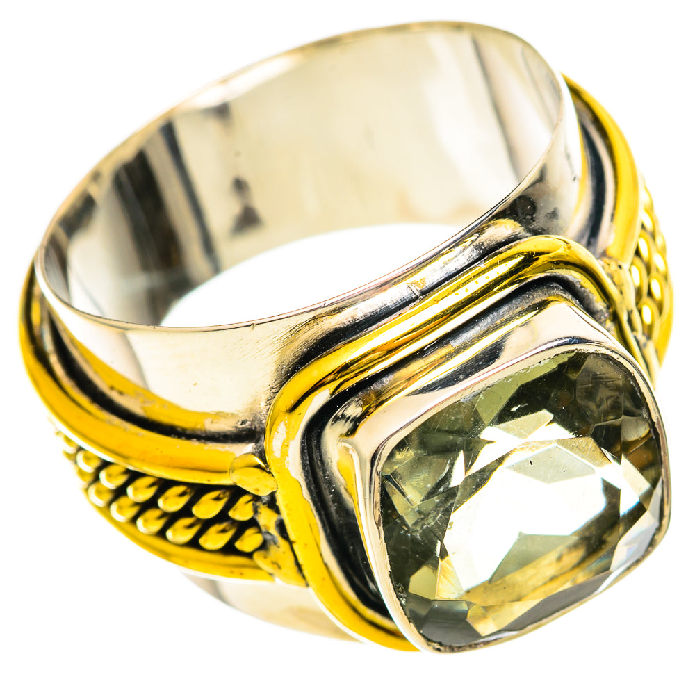 Green Amethyst Rings handcrafted by Anasilvercos - RING114166 - Photo 2