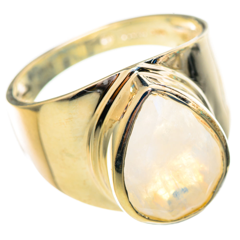 Rainbow Moonstone Rings handcrafted by Anasilvercos - RING114191 - Photo 2