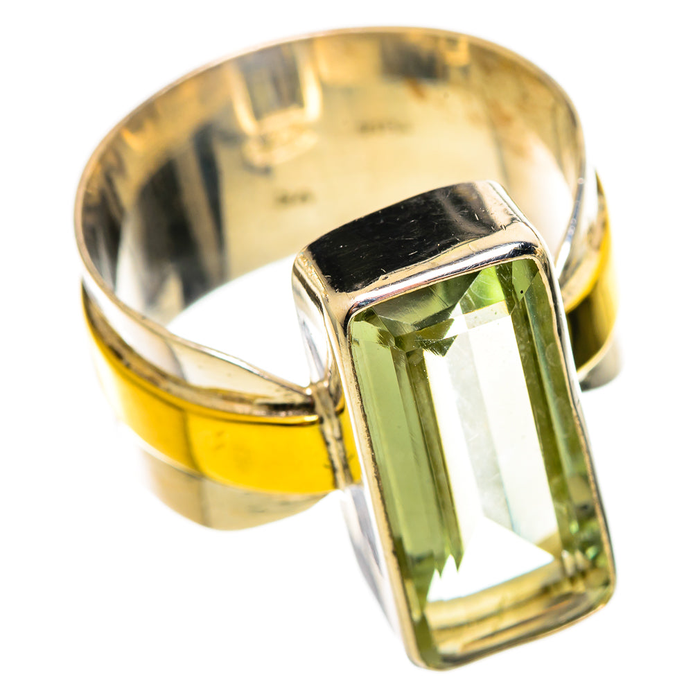 Green Amethyst Rings handcrafted by Anasilvercos - RING114195 - Photo 2