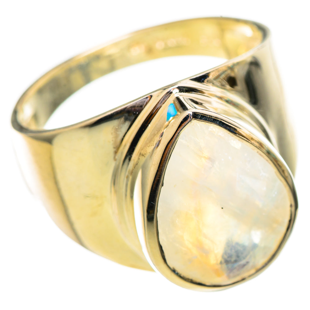 Rainbow Moonstone Rings handcrafted by Anasilvercos - RING114209 - Photo 2