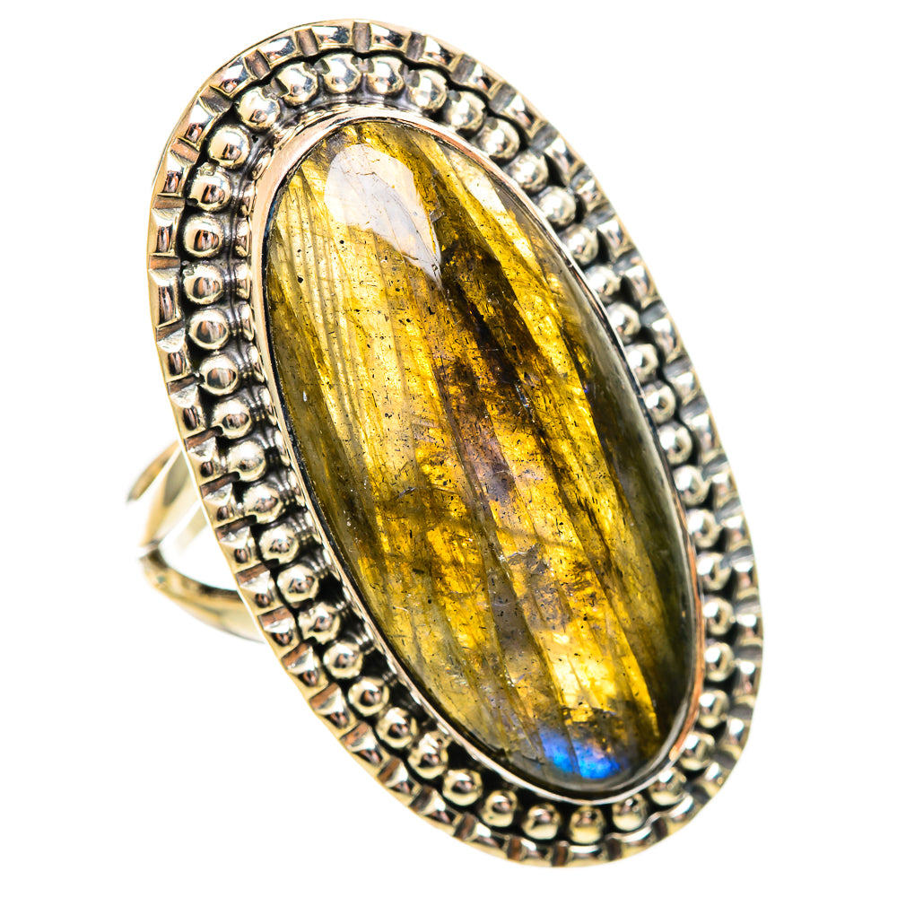 Labradorite Rings handcrafted by Anasilvercos - RING114215 - Photo 2