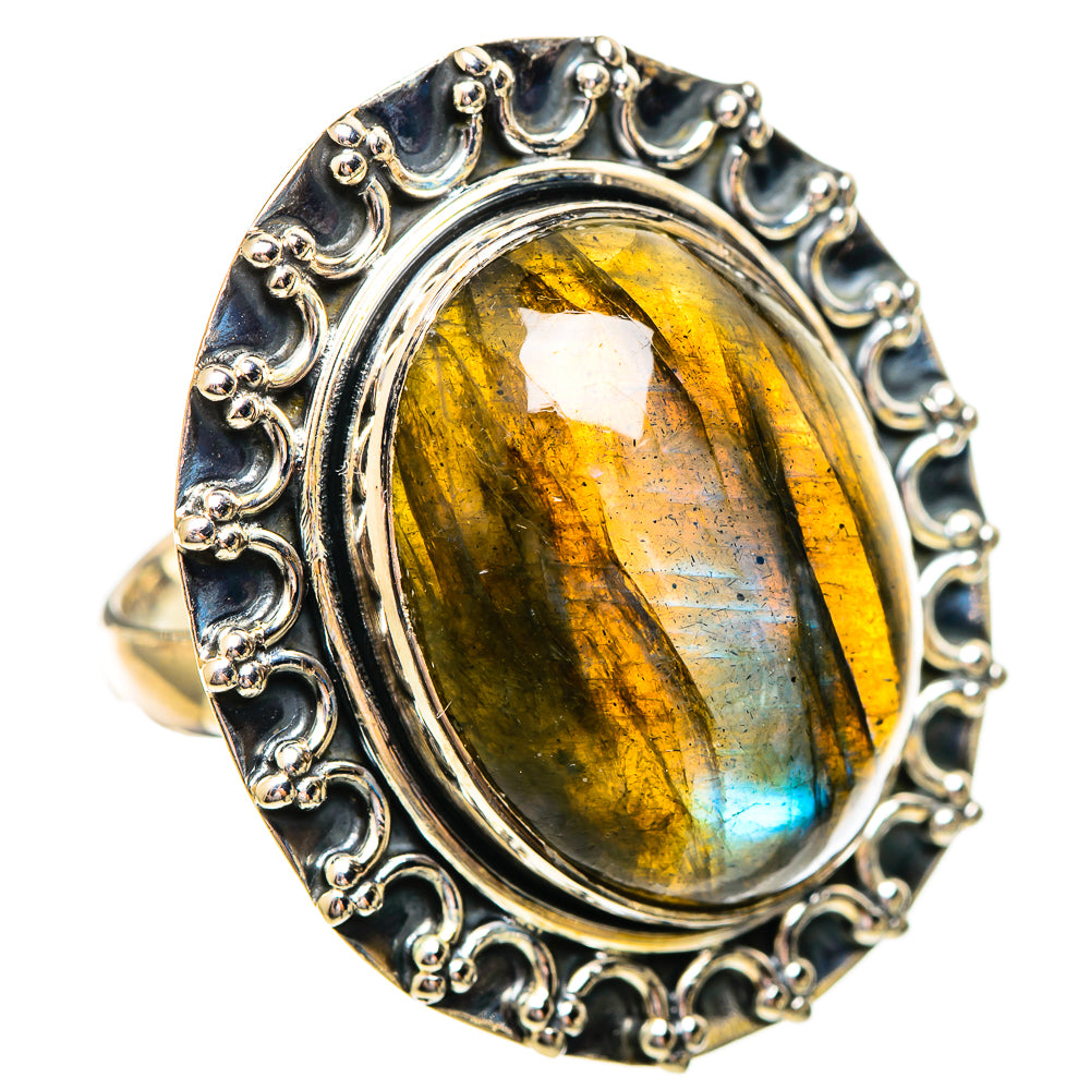 Labradorite Rings handcrafted by Anasilvercos - RING114228 - Photo 2