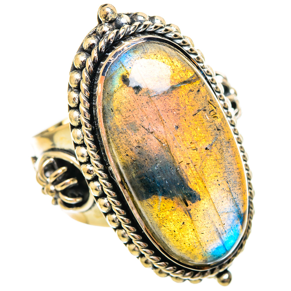 Labradorite Rings handcrafted by Anasilvercos - RING114233 - Photo 2