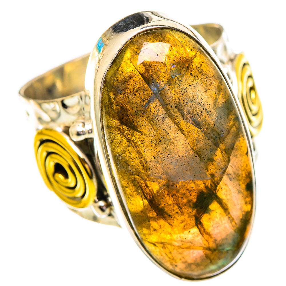 Labradorite Rings handcrafted by Anasilvercos - RING114243 - Photo 2