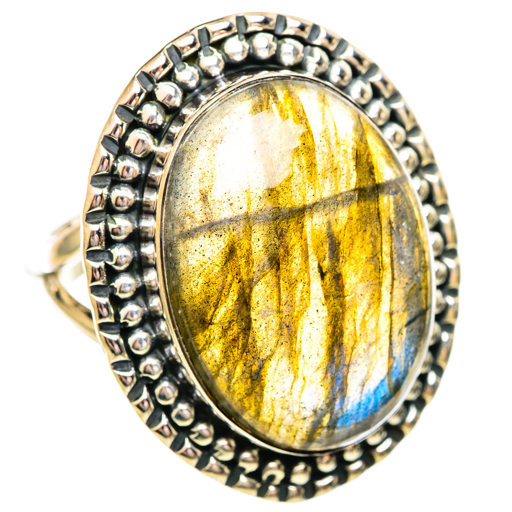 Labradorite Rings handcrafted by Anasilvercos - RING114244 - Photo 2