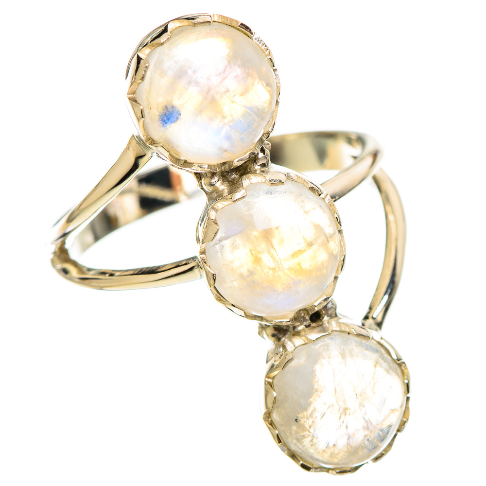 Rainbow Moonstone Rings handcrafted by Anasilvercos - RING114266 - Photo 2