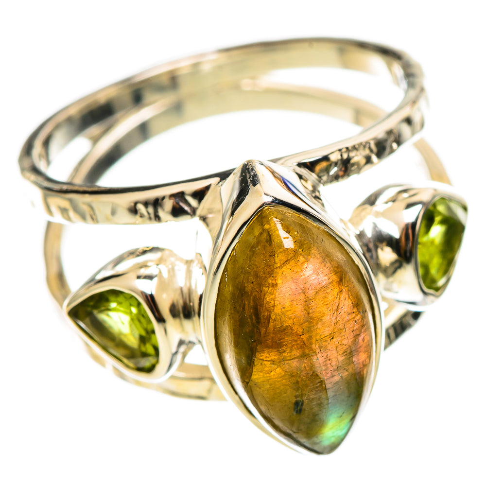 Labradorite Rings handcrafted by Anasilvercos - RING114291 - Photo 2