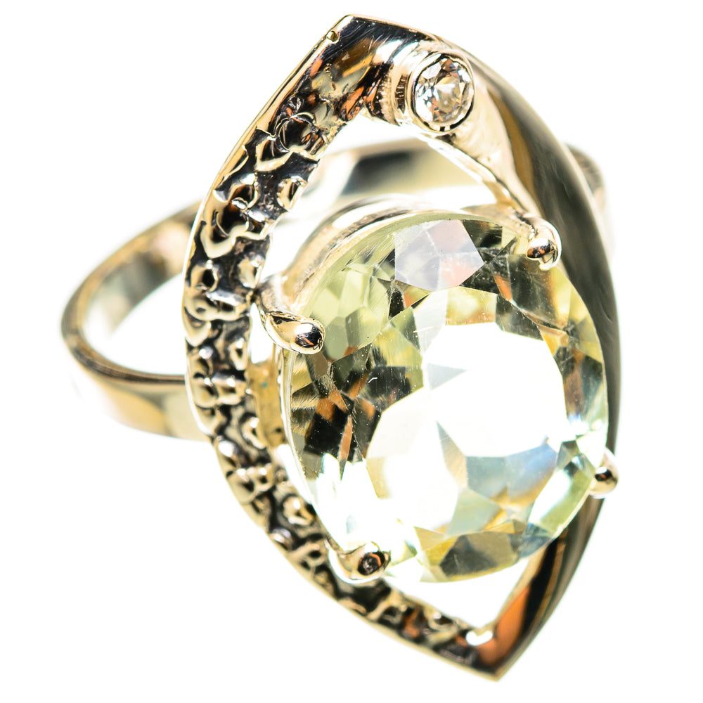 Green Amethyst Rings handcrafted by Anasilvercos - RING114310 - Photo 2