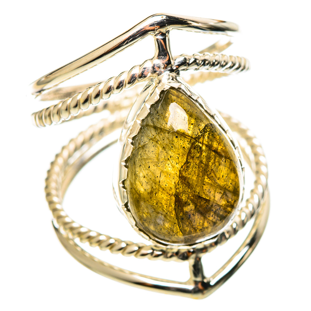 Labradorite Rings handcrafted by Anasilvercos - RING114338 - Photo 2