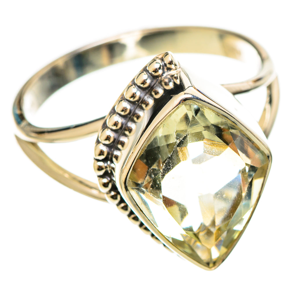 Green Amethyst Rings handcrafted by Anasilvercos - RING114341 - Photo 2